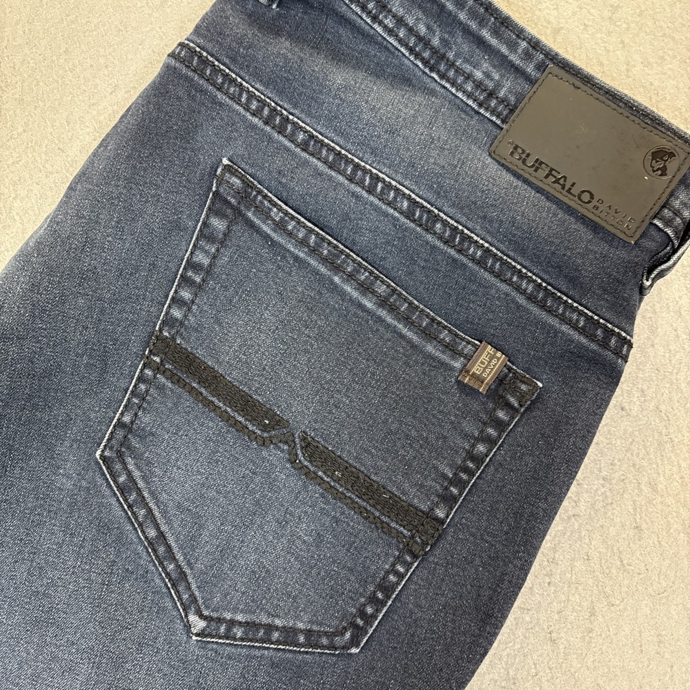 Buffalo David Bitton Mens Axel Slim Stretch Jeans Size 38x32 Medium Wash Classic
